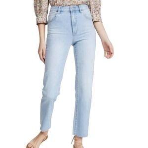 Rolla's Women's Original High Rise Straight Jeans sz 27 in Comfort Sky Blue New